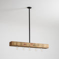 Load image into Gallery viewer, Wood-beam Island Chandelier