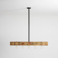 Load image into Gallery viewer, Wood-beam Island Chandelier