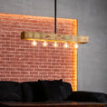 Load image into Gallery viewer, Wood-beam Island Chandelier
