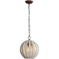 Load image into Gallery viewer, Wooden Globe Pendant Lamp