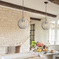 Load image into Gallery viewer, Wooden Globe Pendant Lamp