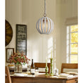 Load image into Gallery viewer, Wooden Globe Pendant Lamp