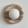 Load image into Gallery viewer, Orli Beige Marble Sconce