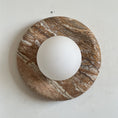 Load image into Gallery viewer, Orli Beige Marble Sconce