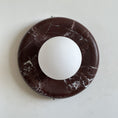 Load image into Gallery viewer, Orli Deep Purple Red Marble Sconce