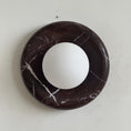 Load image into Gallery viewer, Orli Deep Purple Red Marble Sconce