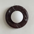 Load image into Gallery viewer, Orli Deep Purple Red Marble Sconce