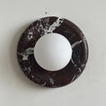 Load image into Gallery viewer, Orli Deep Purple Red Marble Sconce