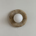 Load image into Gallery viewer, Orli Beige Marble Sconce