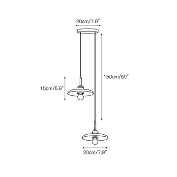 Zat Marble Cluster Chandelier – detail 3 — Dimension drawings 1