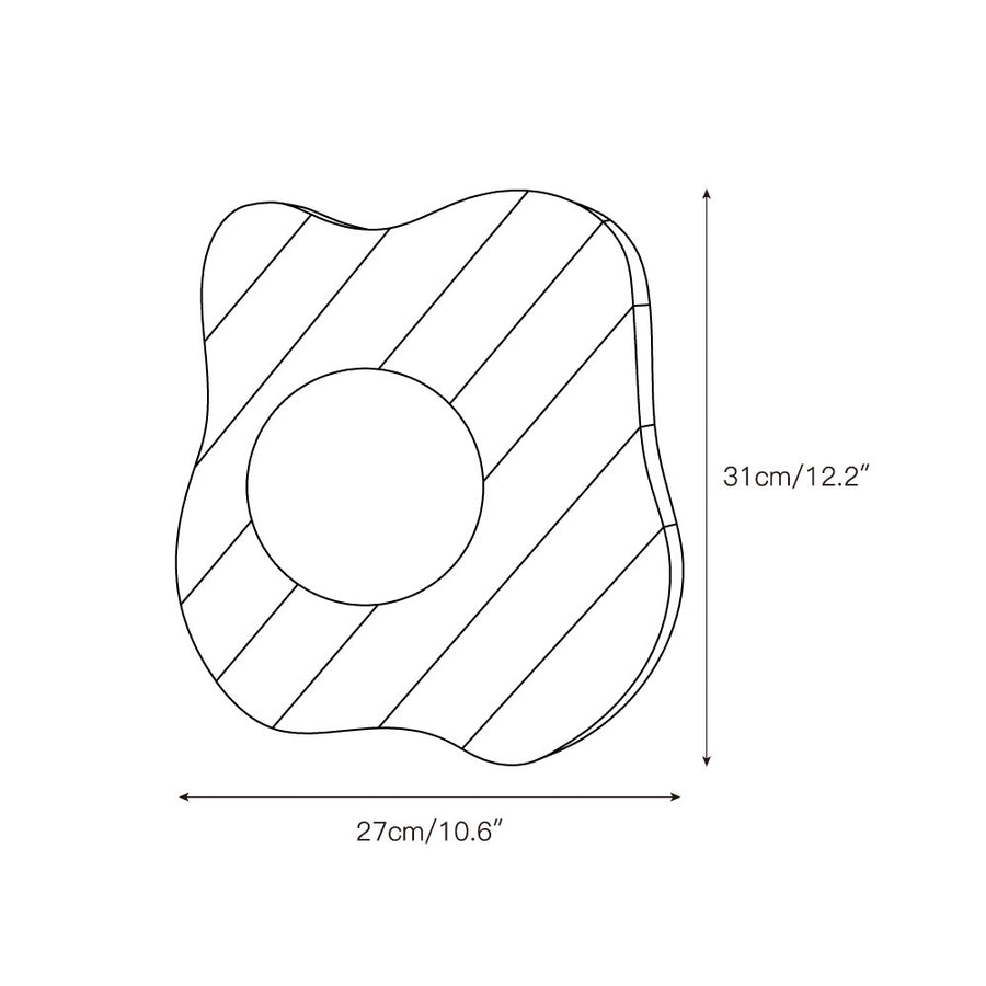 Zebra Marble Wall Lamp – detail 3 — Dimension drawings 1