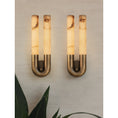 Load image into Gallery viewer, Zeme Alabaster Wall Sconce
