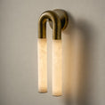 Load image into Gallery viewer, Zeme Alabaster Wall Sconce