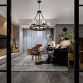 Bild in Galerie-Betrachter laden, Zora Wagon Wheel Chandelier