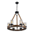 Bild in Galerie-Betrachter laden, Zora Wagon Wheel Chandelier