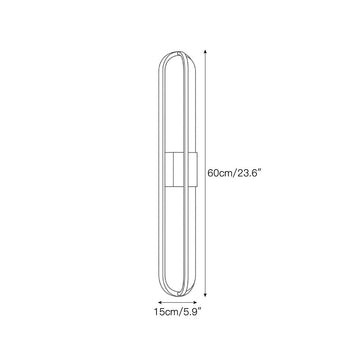 Zundiya Alabaster Wall Sconce — Dimension drawings 1