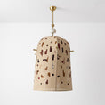 Load image into Gallery viewer, Alabaster Embroidered Pendant Lamp