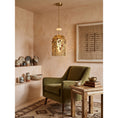 Load image into Gallery viewer, Alabaster Embroidered Pendant Lamp