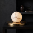 Load image into Gallery viewer, مصباح الطاولة Mini Alabaster Moon