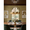 Bild in Galerie-Betrachter laden, Gold Foil Ginkgo Leaf Chandelier