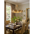 Bild in Galerie-Betrachter laden, Gold Foil Ginkgo Leaf Chandelier