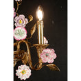 Load image into Gallery viewer, Tole Ceramic Flower Wall Lamp