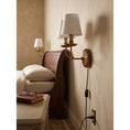 Load image into Gallery viewer, Fluted-Rosette Plug-in Wall Sconce