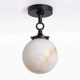 Cargar la imagen en la vista de la galería, Wildwood Alabaster Semi-Flush Mount