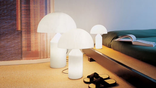 The Atollo Table Lamp is a timeless classic