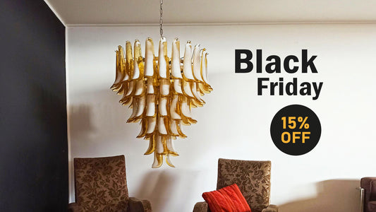 Brilliant Savings: 15% Off Murano Glass Chandeliers This Black Friday