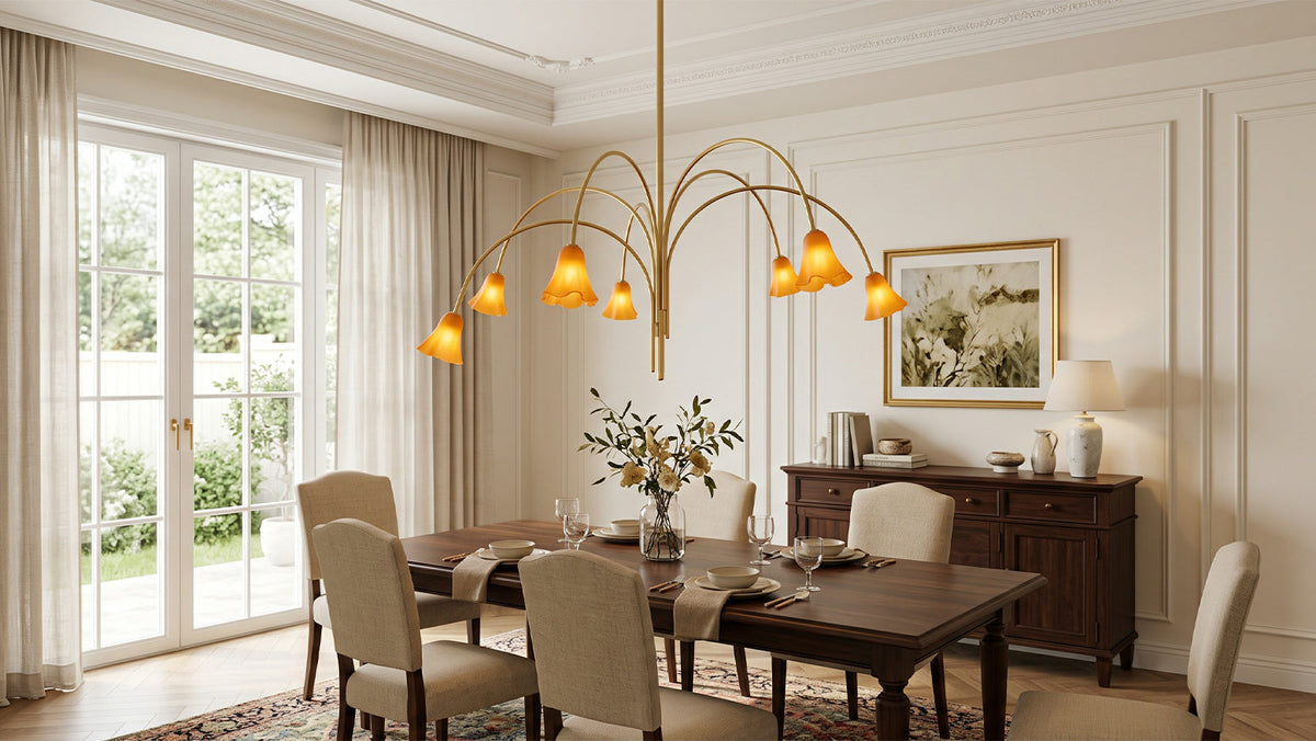 When Flowers Become Light: The Story of Flower-Shaped Glass Lighting
