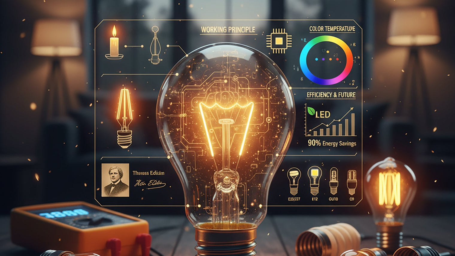 From Firelight to Photovoltaics: A Scientific Journey Through Your Home's Light Bulb