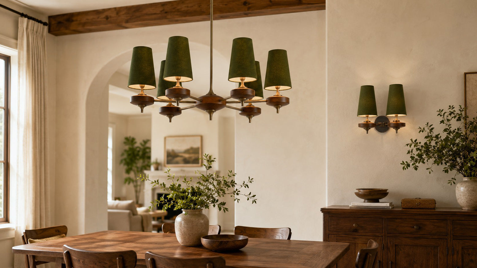 3 Hour Rho Lights That Bring Warm Walnut, Brass, and Soft Fabric Glow Into Your Home