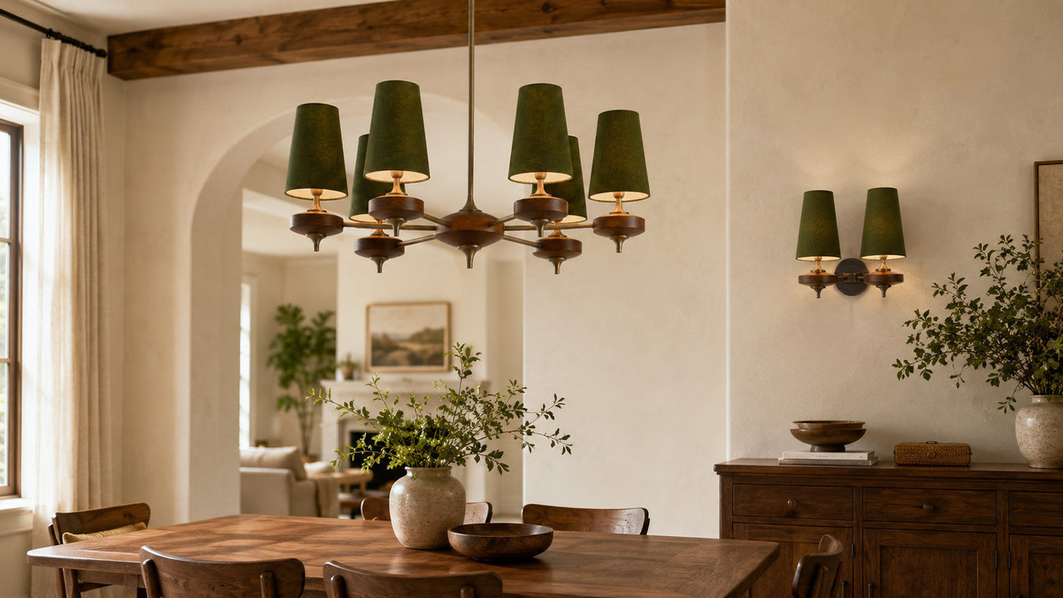 3 Hour Rho Lights That Bring Warm Walnut, Brass, and Soft Fabric Glow Into Your Home