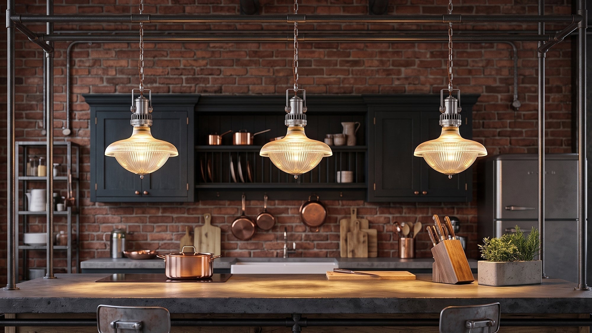 5 Industrial Pendant Lighting for Kitchen Islands (Complete Spacing Guide)