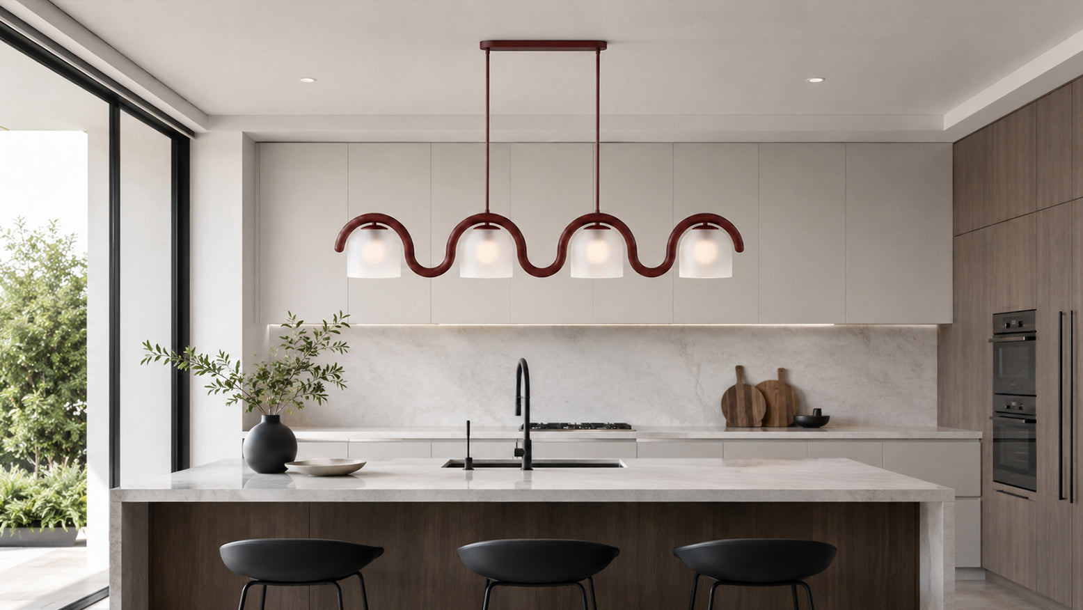 Linear Kitchen Island Lighting for Warm, Stylish, and Functional Homes