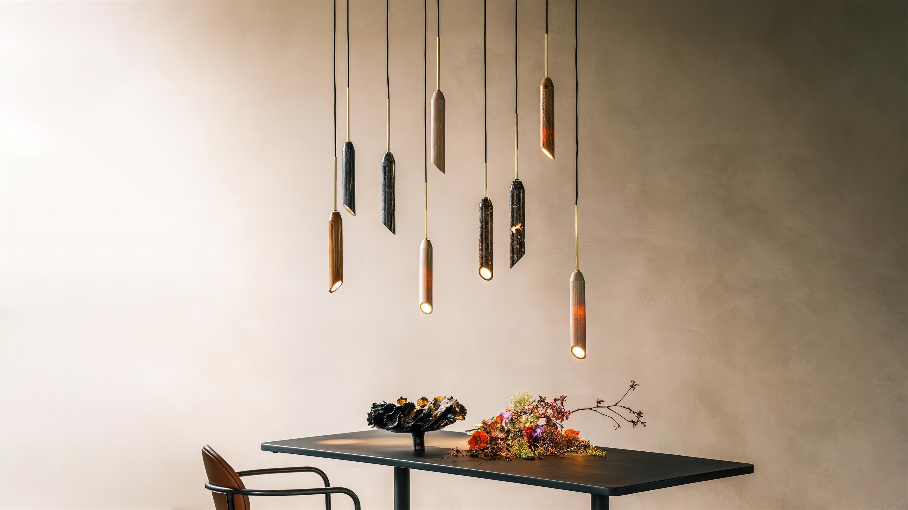 Suspended Serenity: Our New Natural Stone Pendant lamp Series