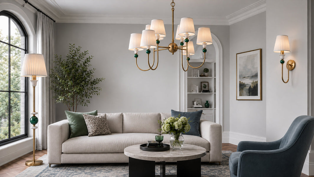 The Palmer Lighting Series: Malachite Green & Pleated Glow