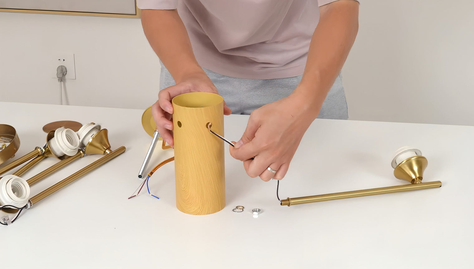 How to easily install your Elliptical Persimmon Chandelier