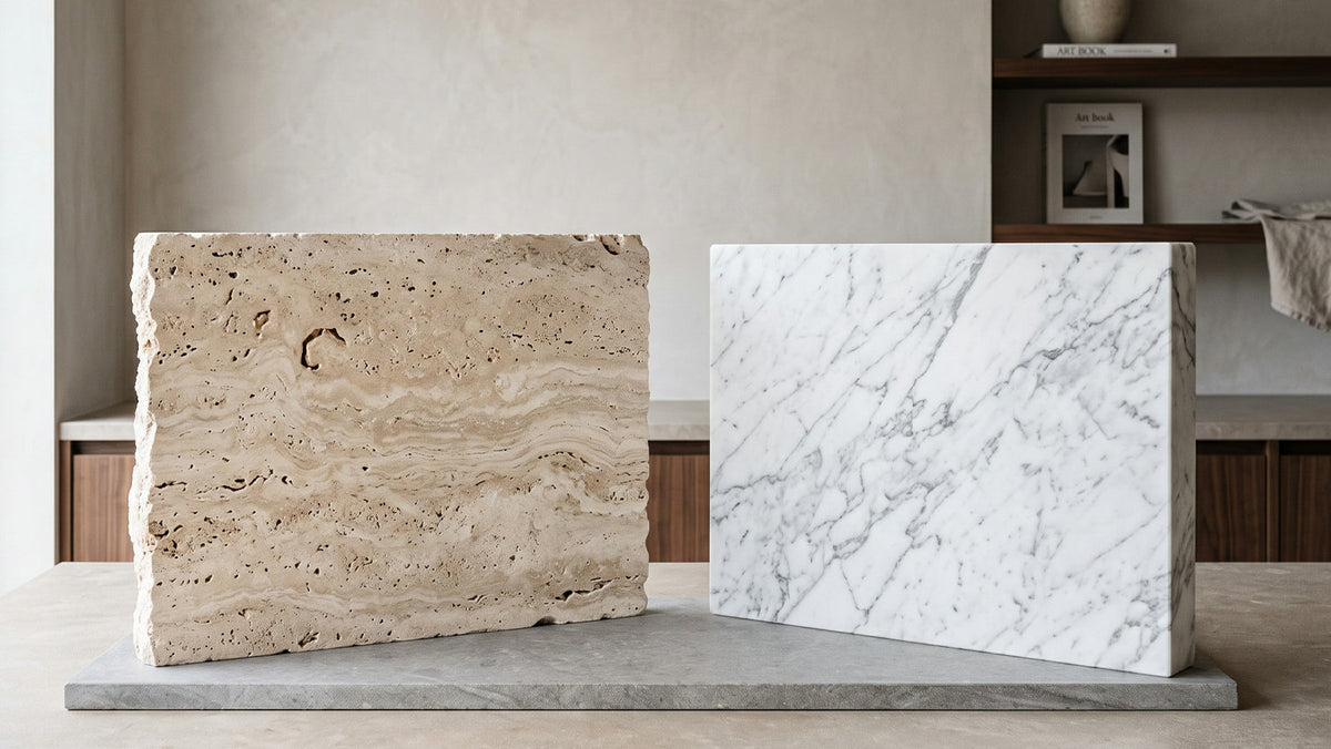 Travertine vs Marble Lighting: Differences + Care