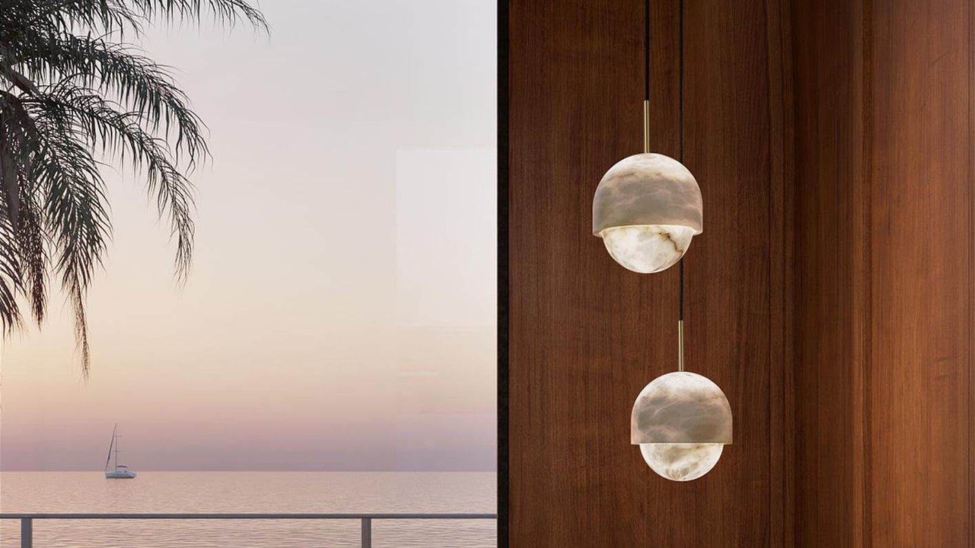 6 New Alabaster Pendants Perfect for Restaurants and Bars