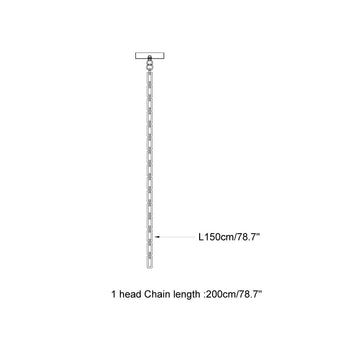 Figure Spanish Chain Alabaster Chandelier — Dimension drawings 3