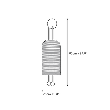 Lantern Glass Sconce – detail 3 — Dimension drawings 1