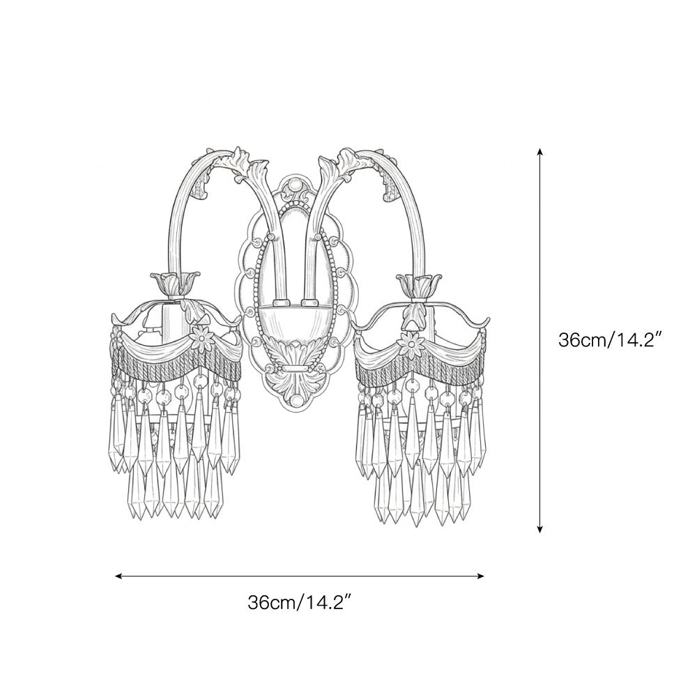 Evangeline Brass Wall Lamp