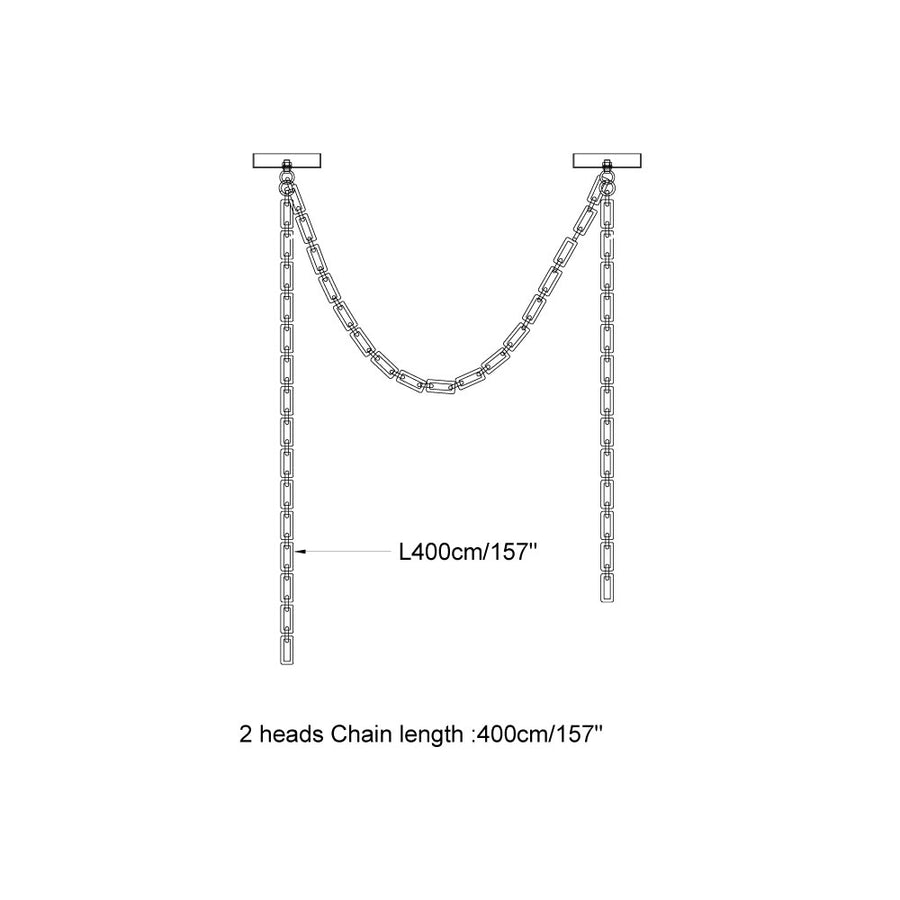 Payson Chain Alabaster Chandelier – detail 36 — Dimension drawings 4