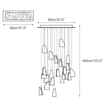 21 Thin Porcelain Pendant Lamp – detail 9 — Dimension drawings 7