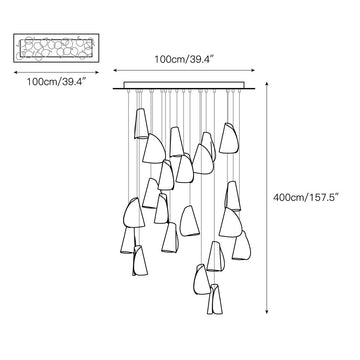 21 Thin Porcelain Pendant Lamp – detail 10 — Dimension drawings 8