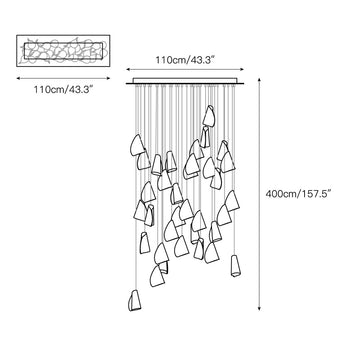 21 Thin Porcelain Pendant Lamp – detail 11 — Dimension drawings 9