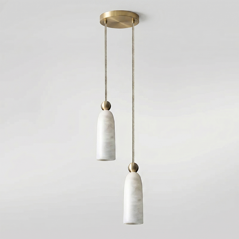 Figure Spanish Alabaster Pendant Light