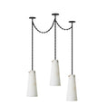 Bild in Galerie-Betrachter laden, Industrial Cascade Chain Alabaster Chandelier
